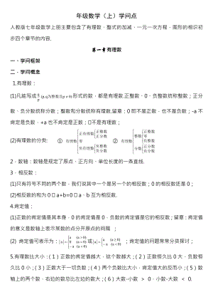 初中数学知识点全总结打印版.docx