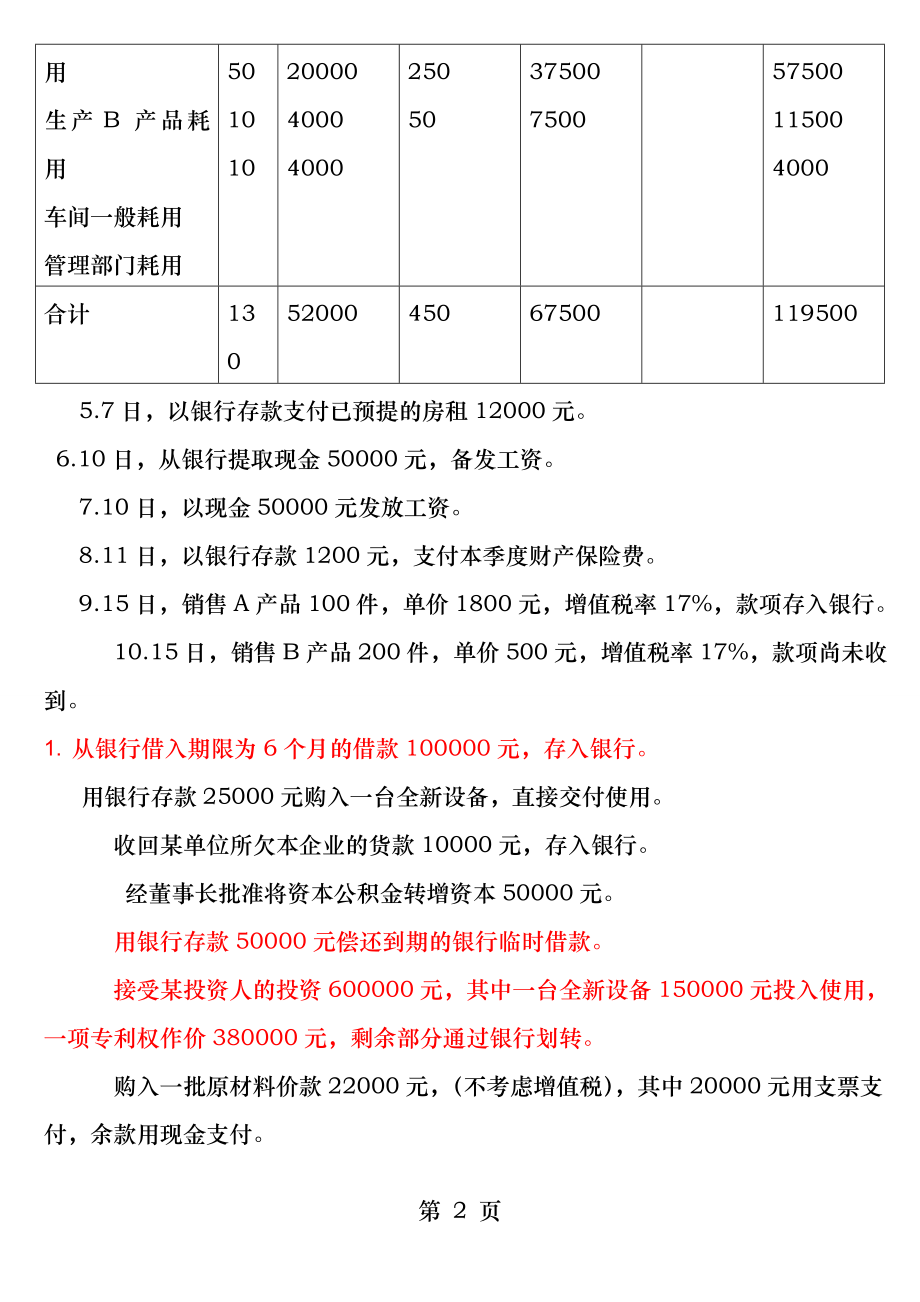 《会计基础》会计分录练习题.docx_第2页