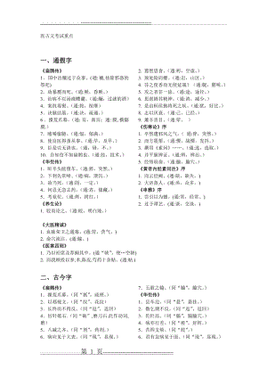 医古文考试重点(13页).doc