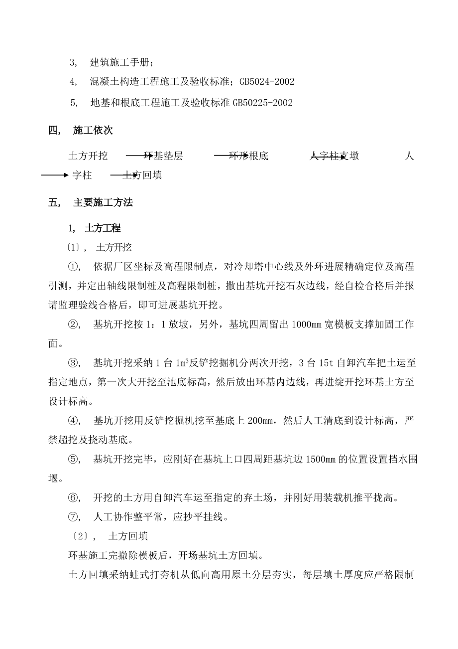 冷却塔环基及人字柱施工方案.docx_第2页