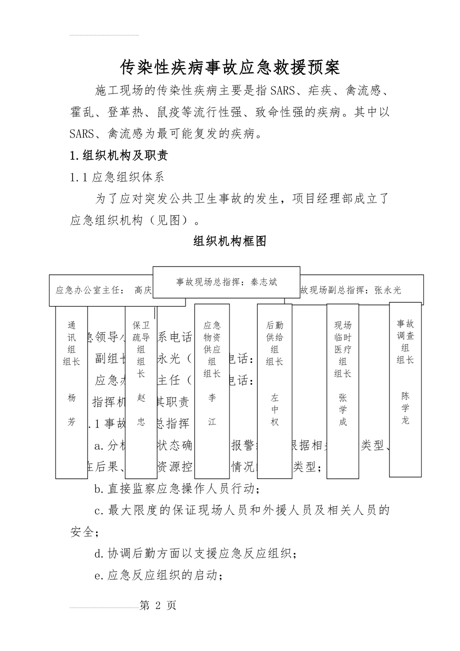 传染性疾病事故应急救援预案2(11页).doc_第2页