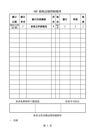 HSF采购过程控制程序.docx