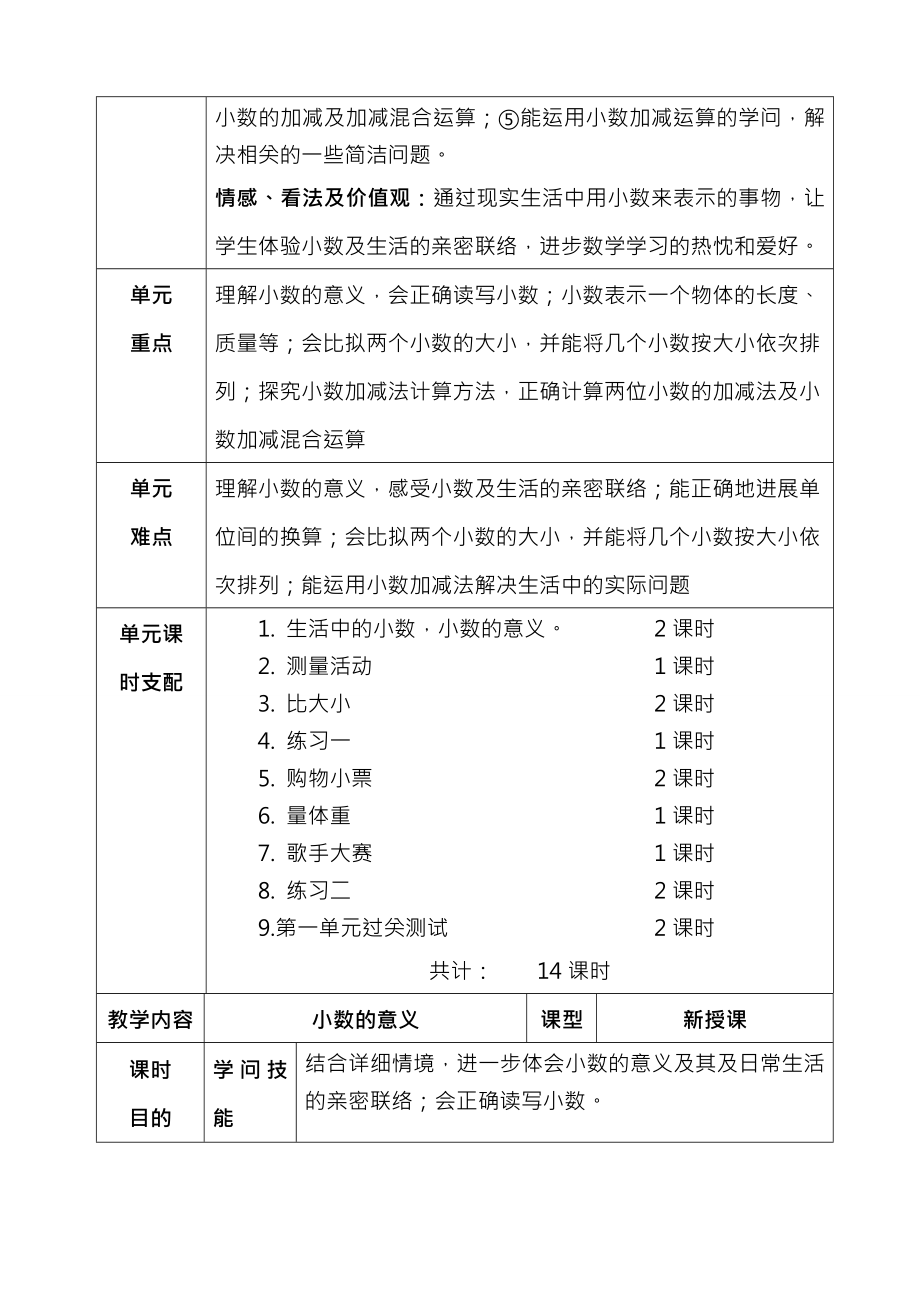 北师大版四年级数学下册教案表格式教案.docx_第2页