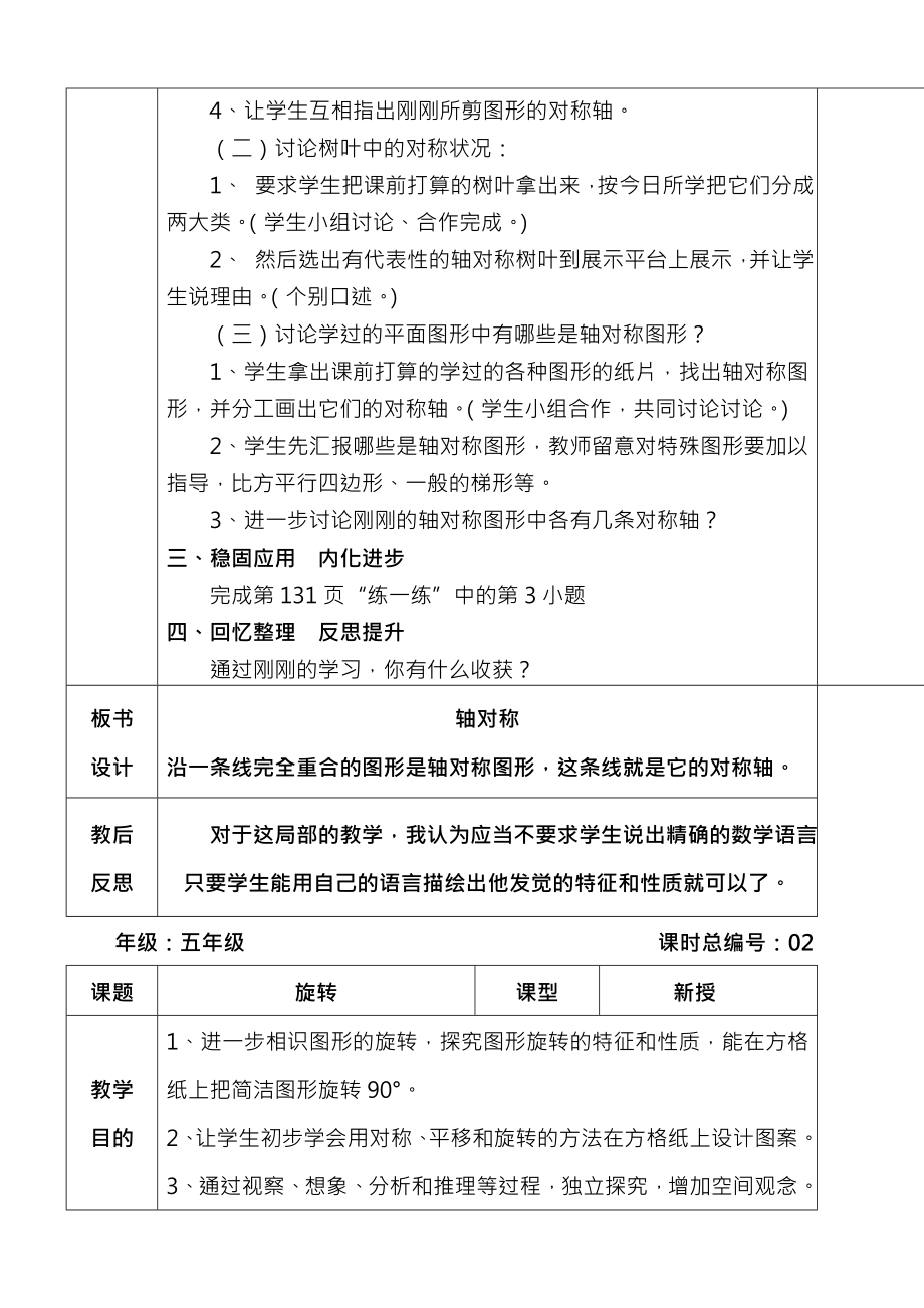 新人教版小学数学五年级下册精品教案 全册.docx_第2页