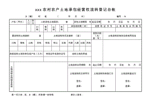 农村农户土地承包经营权流转登记台帐.docx