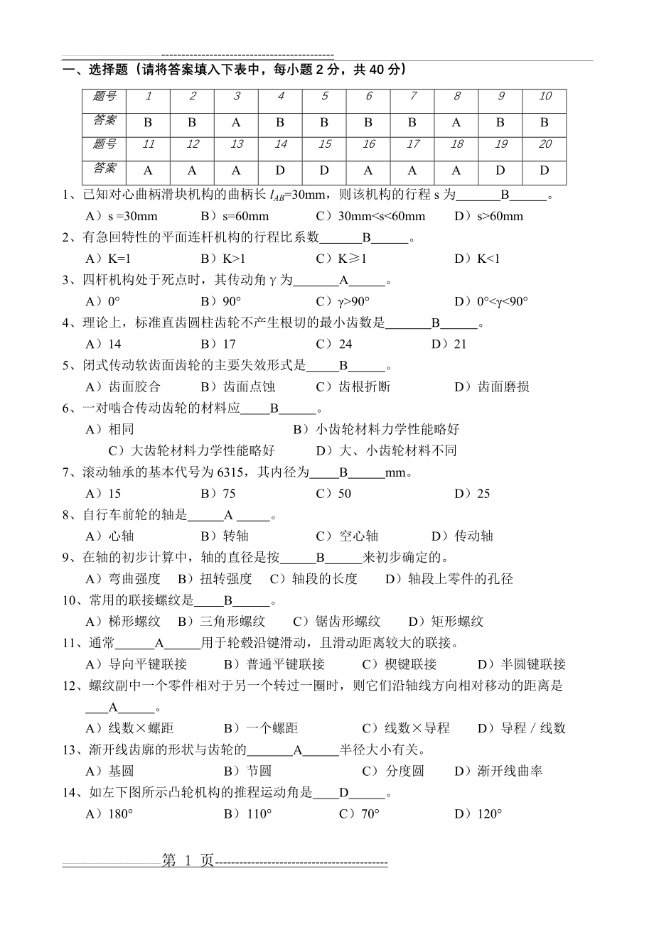 华工机汽学院《机械设计基础》复习题3答案(4页).doc_第1页