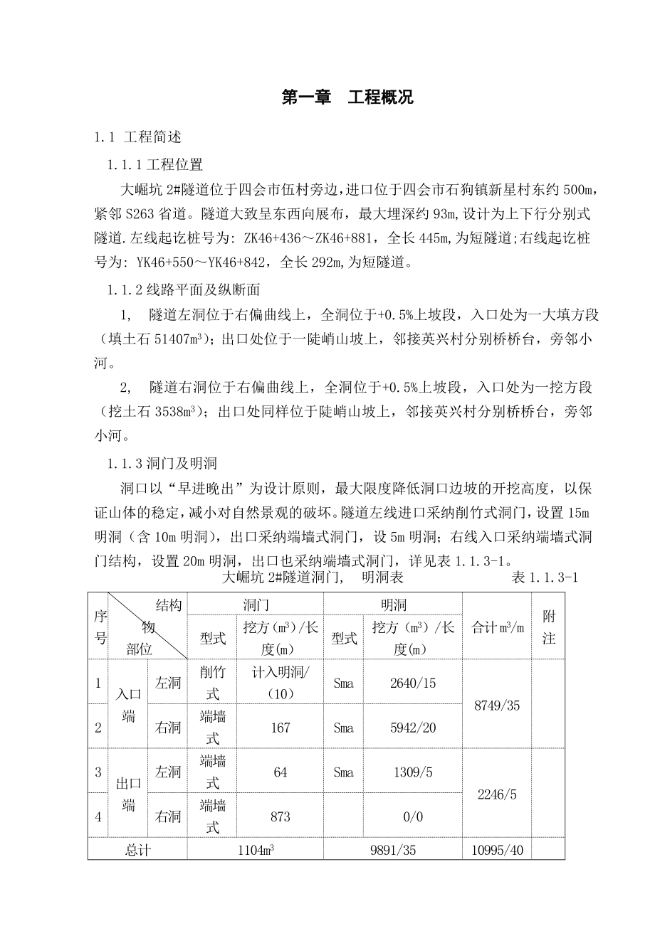 隧道洞口的施工方案.docx_第1页