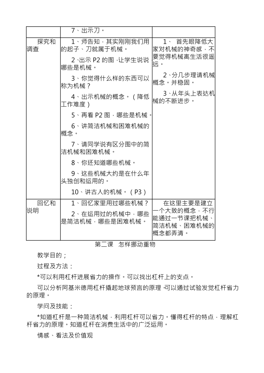 小学五年级下期全册科学教案苏教版.docx_第2页