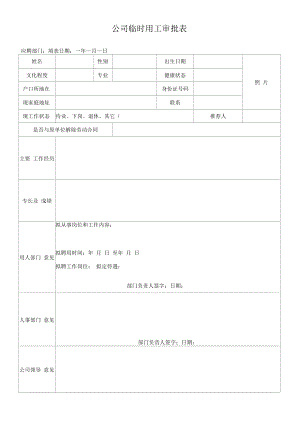 公司临时用工审批表.docx