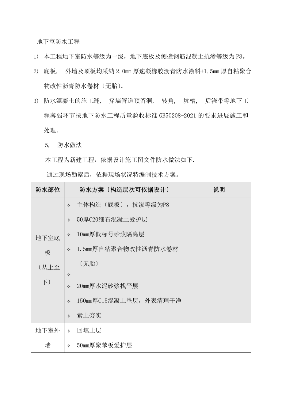 橡胶沥青防水涂料施工方案概要.docx_第2页