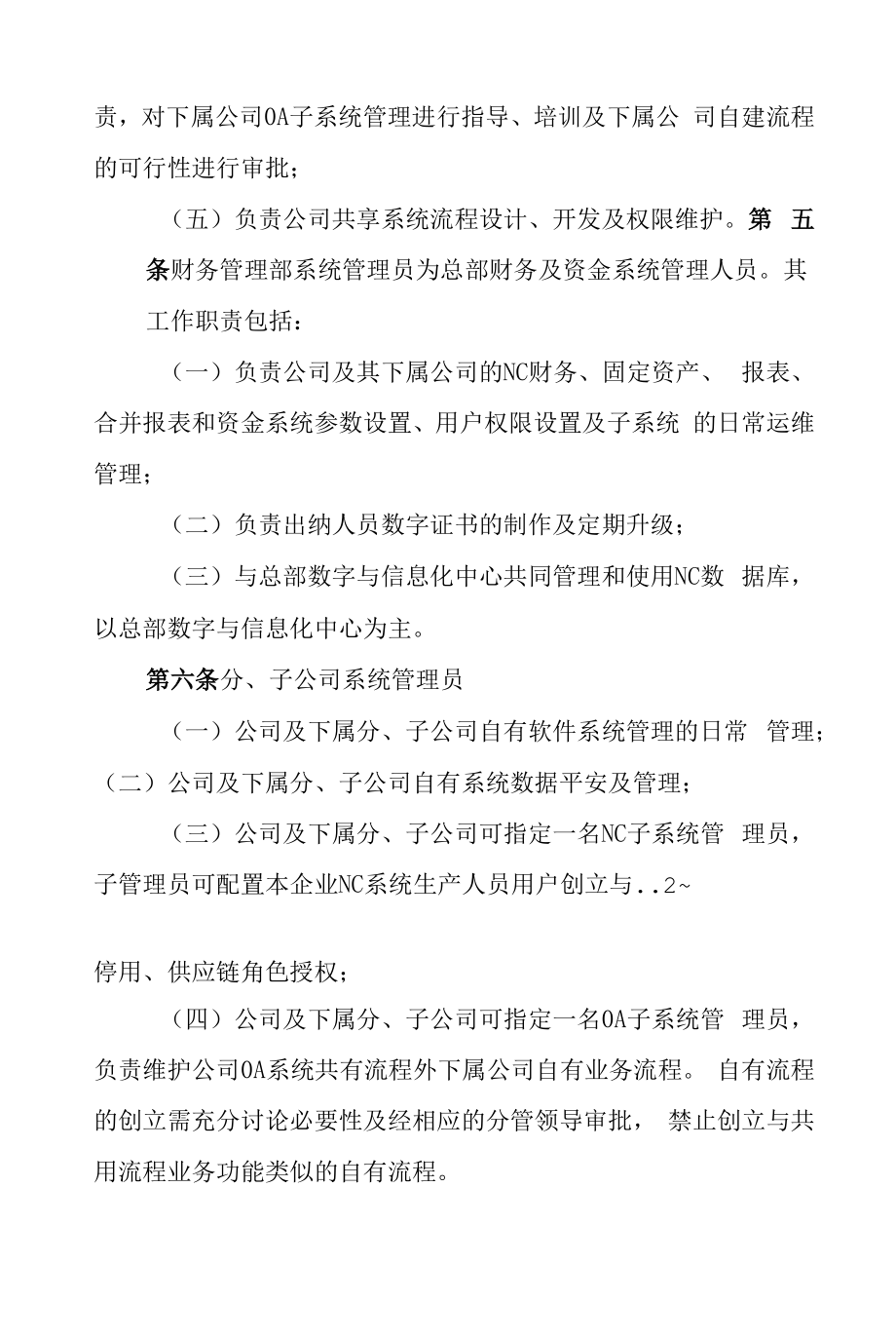 XXX有限公司财务信息化管理办法.docx_第2页