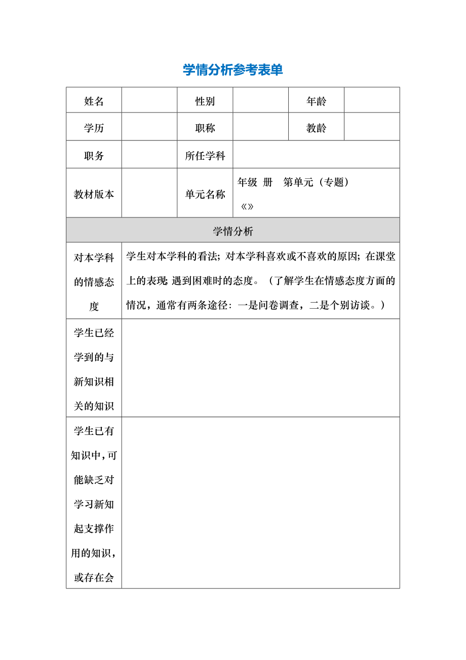 学情分析表个人.docx_第1页