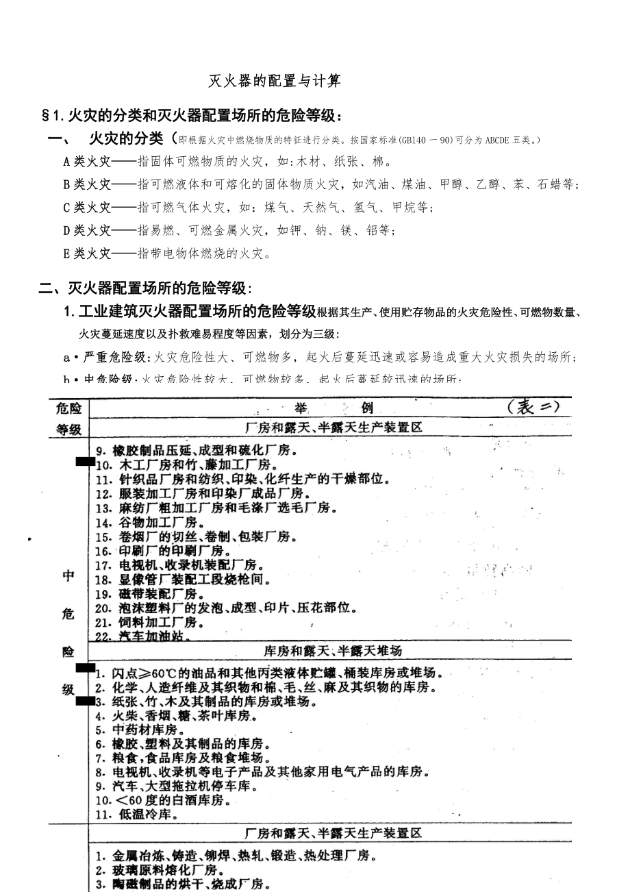 工厂灭火器配置与计算入门.docx_第1页