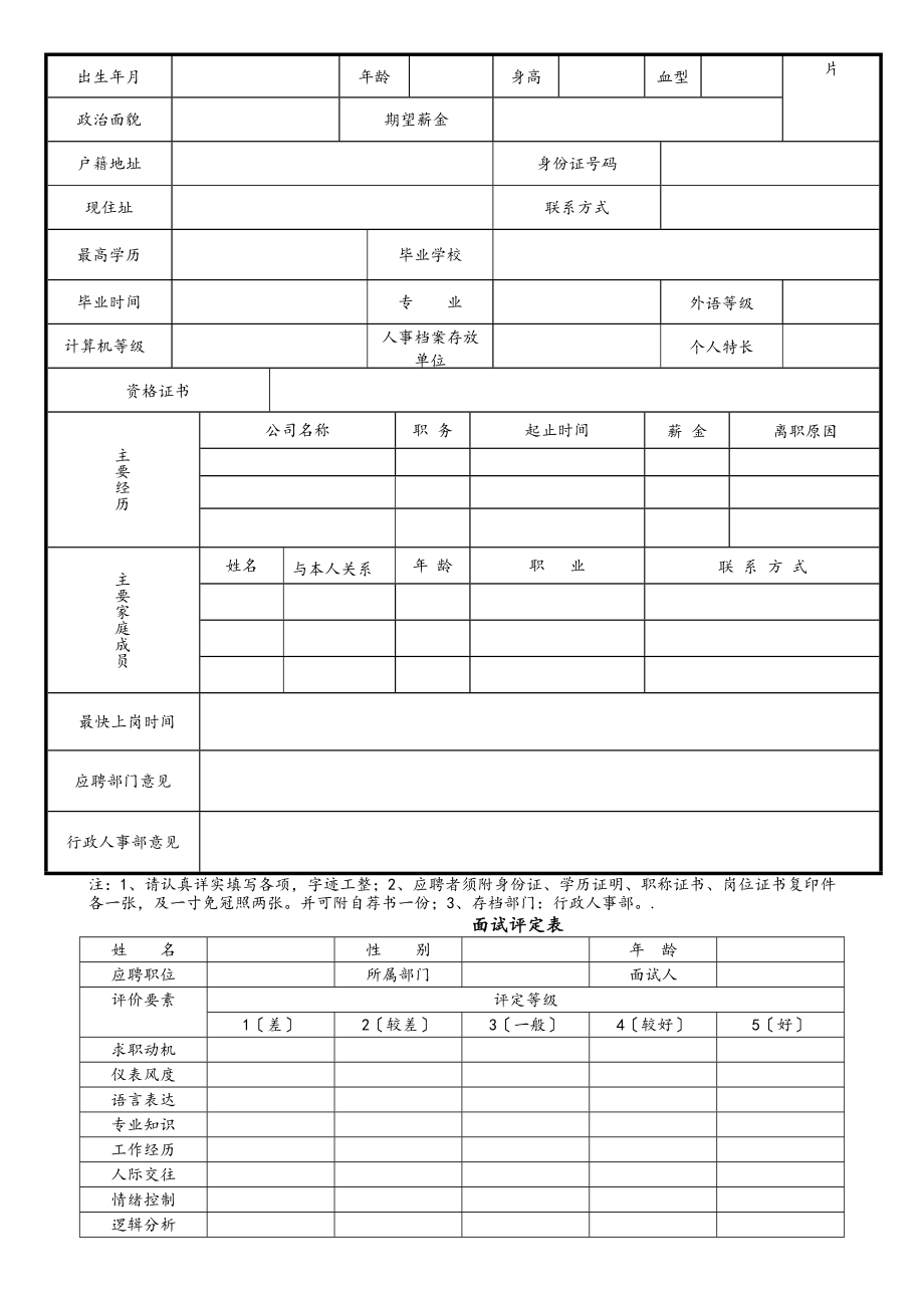 办公常用表格大全35个.docx_第2页