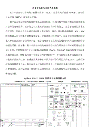 数字示波器及其简单原理图.docx