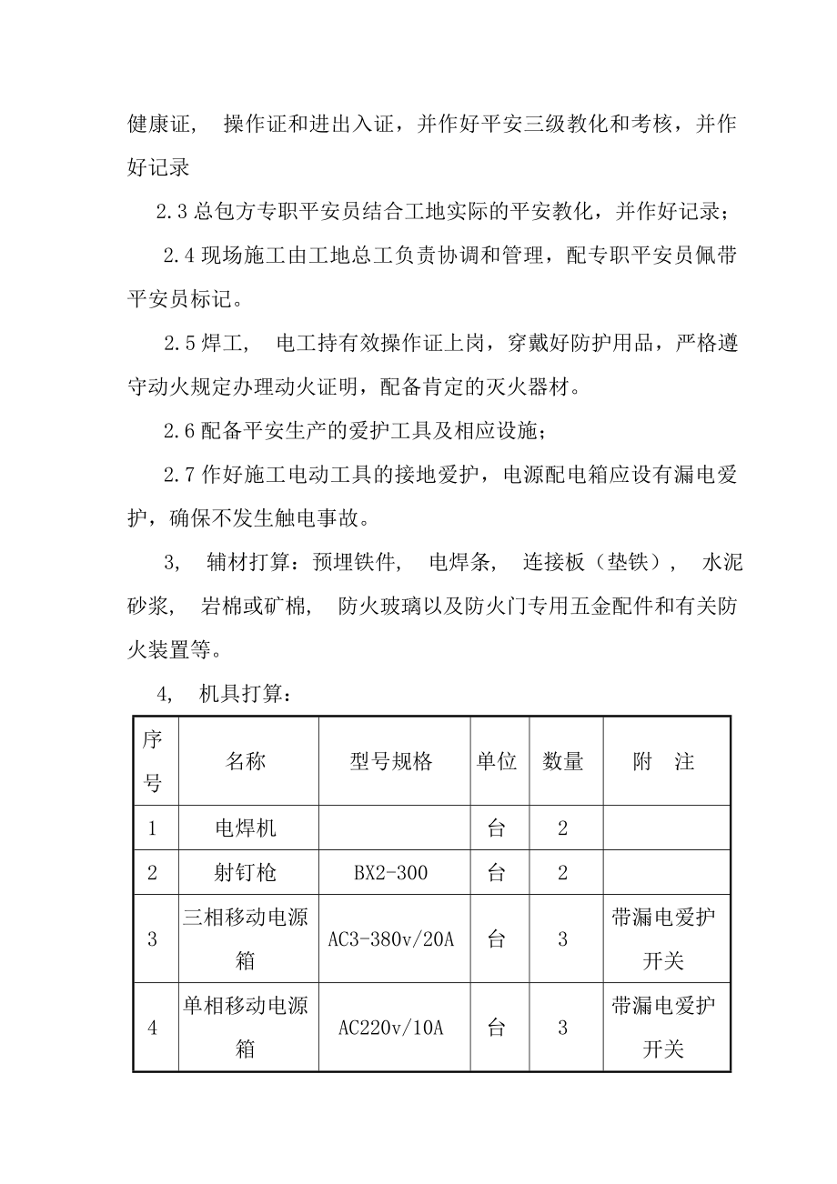 防火门安装施工方案.docx_第2页