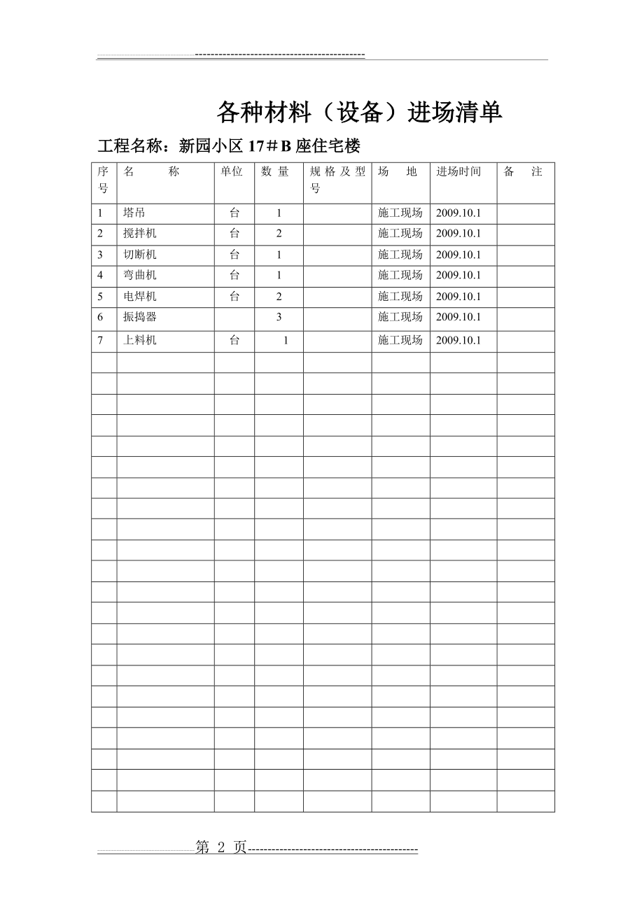 各种材料进场清单(3页).doc_第2页