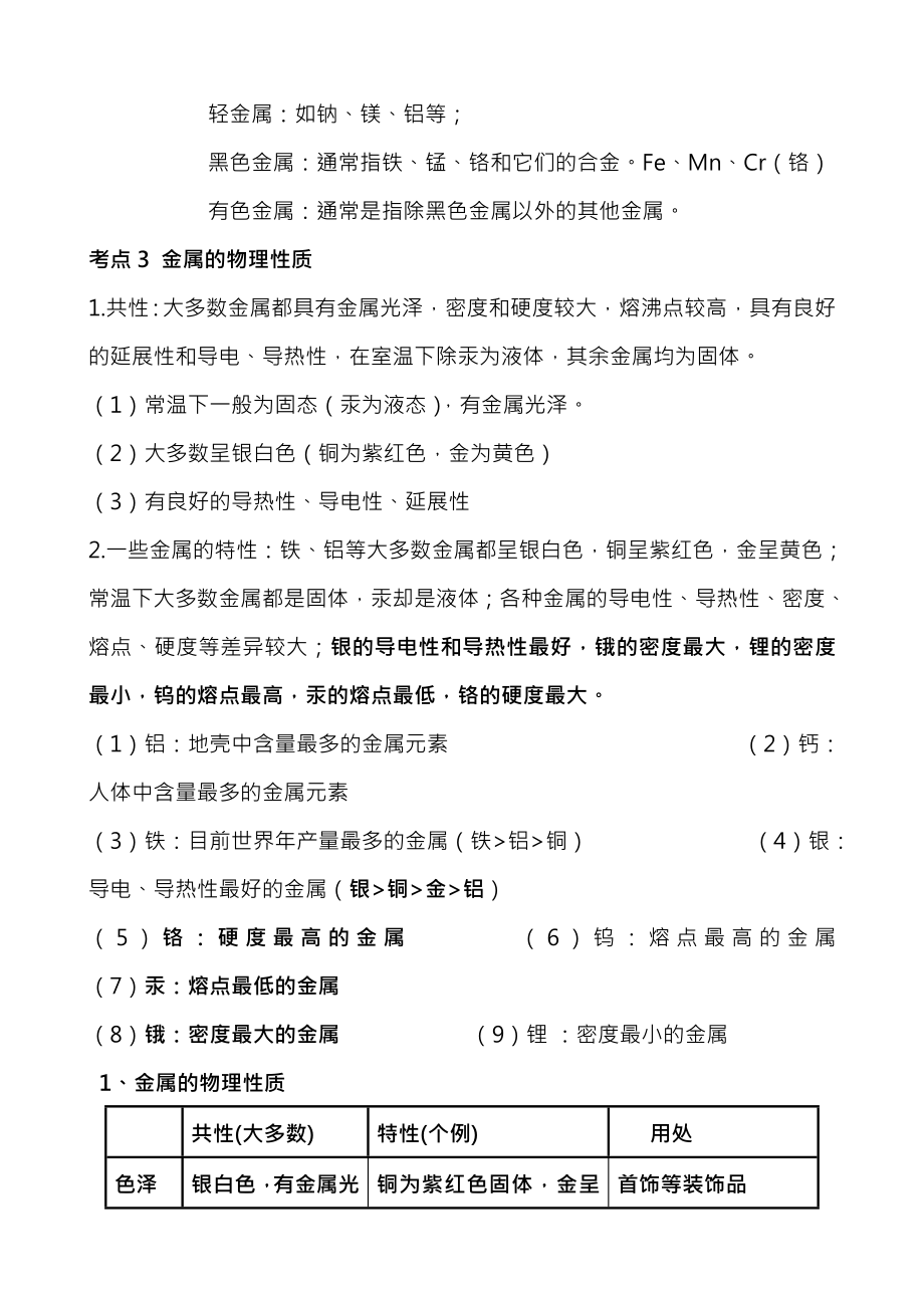 初中化学金属知识点总结.docx_第2页