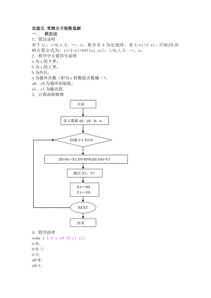 实验五 常微分方程数值解.docx