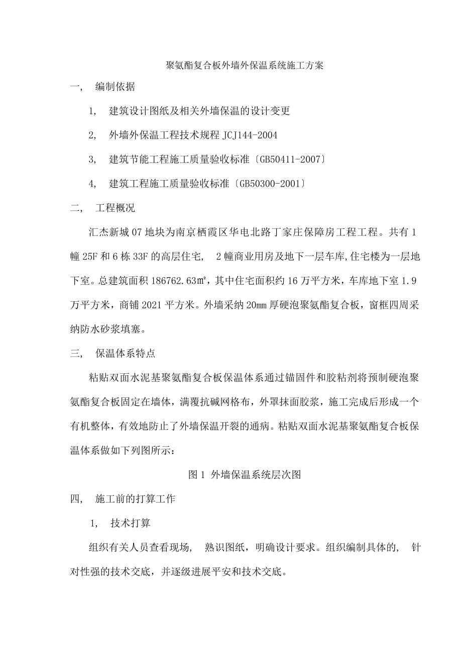 聚氨酯复合板外墙外保温系统施工方案.docx_第1页