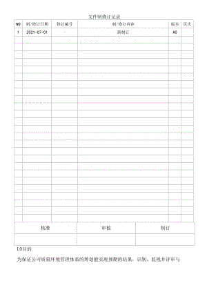 组织环境与相关方要求管理程序(含记录).docx