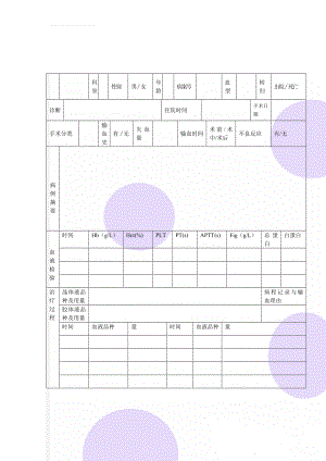 临床输血合理性检查评估表2(手术科室)(4页).doc