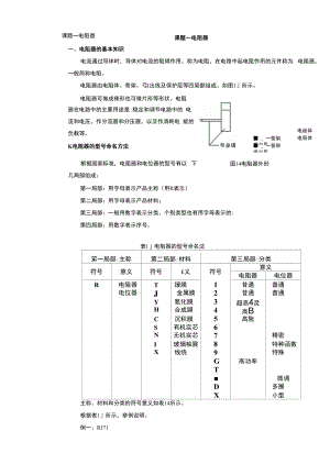 常用元件的识别与检测电子课件--电阻器.docx