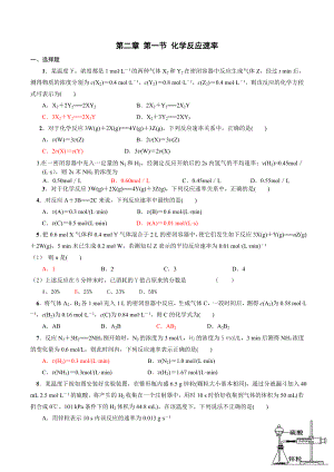 化学选修四第二章-第一节-化学反应速率练习.doc