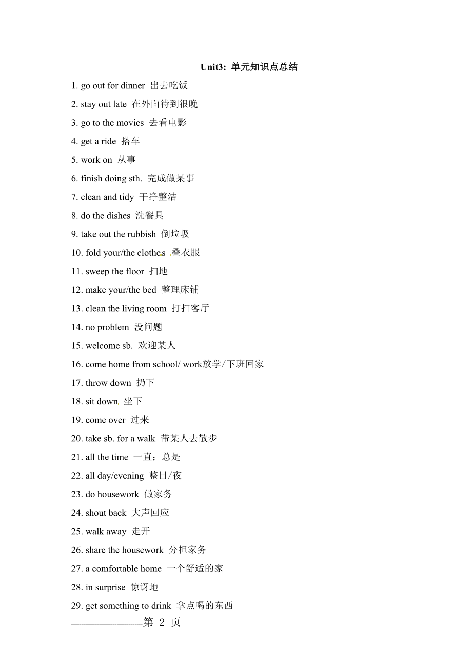 人教版八年级英语下册Unit3_单元知识点总结(4页).doc_第2页