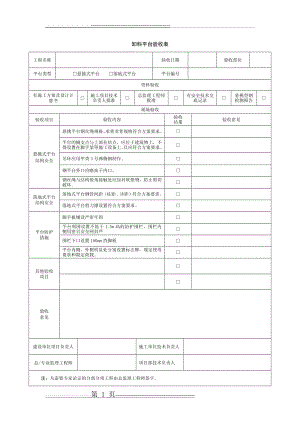 卸料平台验收记录表(2页).doc