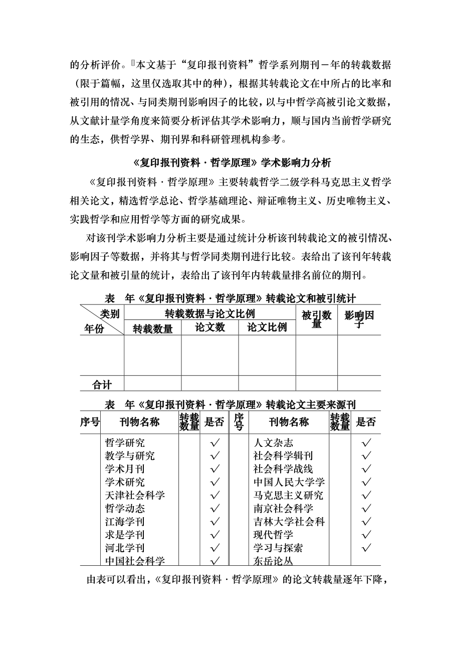 复印报刊资料 哲学系列期刊学术影响力分析.docx_第2页