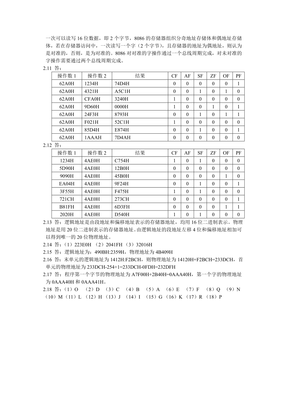 微机原理与接口技术楼顺天第二版第二章习题解答.docx_第2页