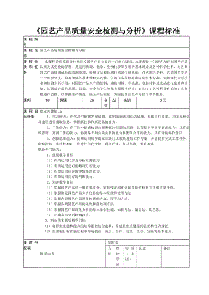 园艺产品质量安全检测与分析.docx