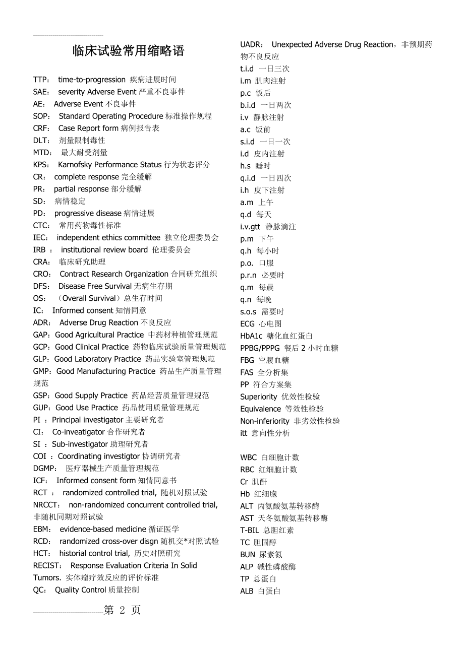 医学临床试验常用缩略语(3页).doc_第2页