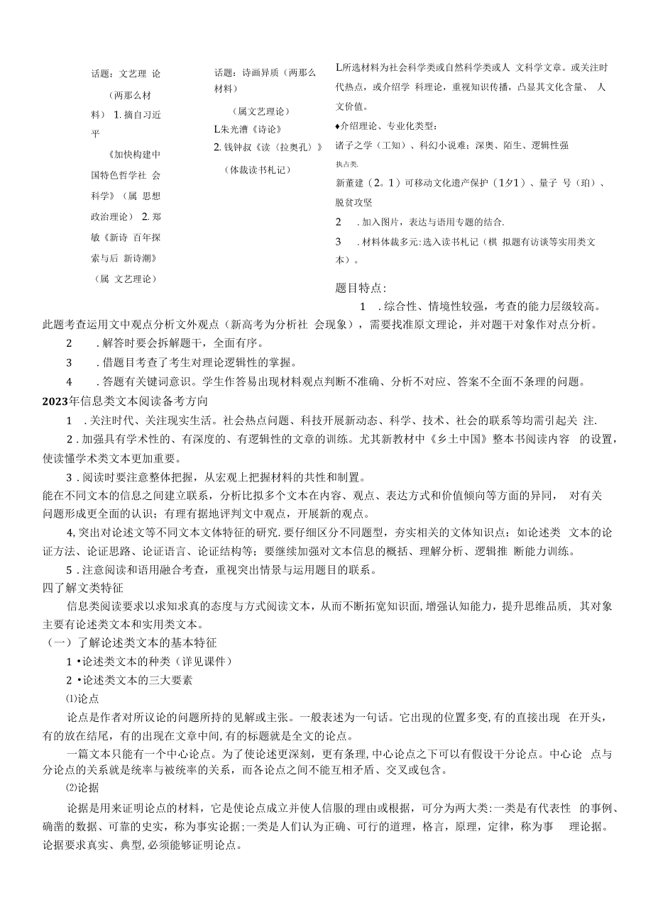 从2021—2022年高考真题探究信息类文本阅读命题规律-备战2023年高考语文一轮复习全考点精讲课堂之现代文阅读（全国通用）.docx_第2页