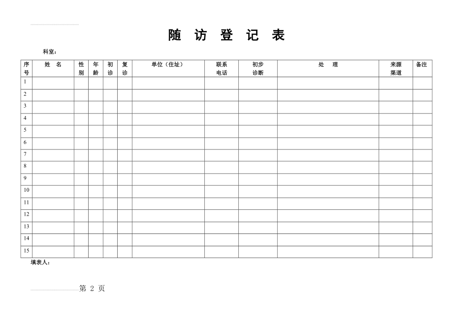 出院病人随访登记表(2页).doc_第2页