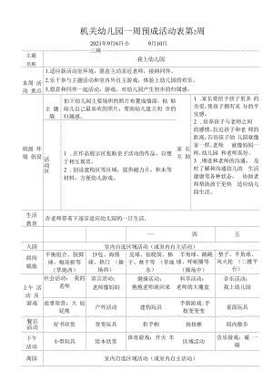 幼儿园：第2周 我上幼儿园（二） 潘.docx