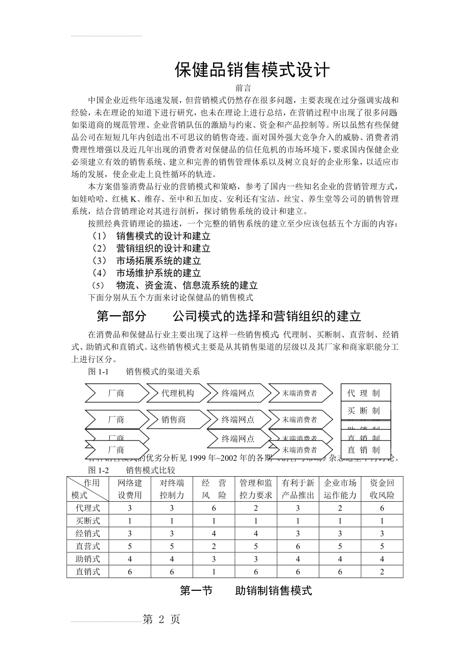 保健品销售模式设计(22页).doc_第2页