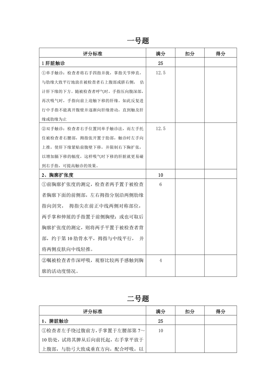 医学诊断学操作模拟题.doc_第1页