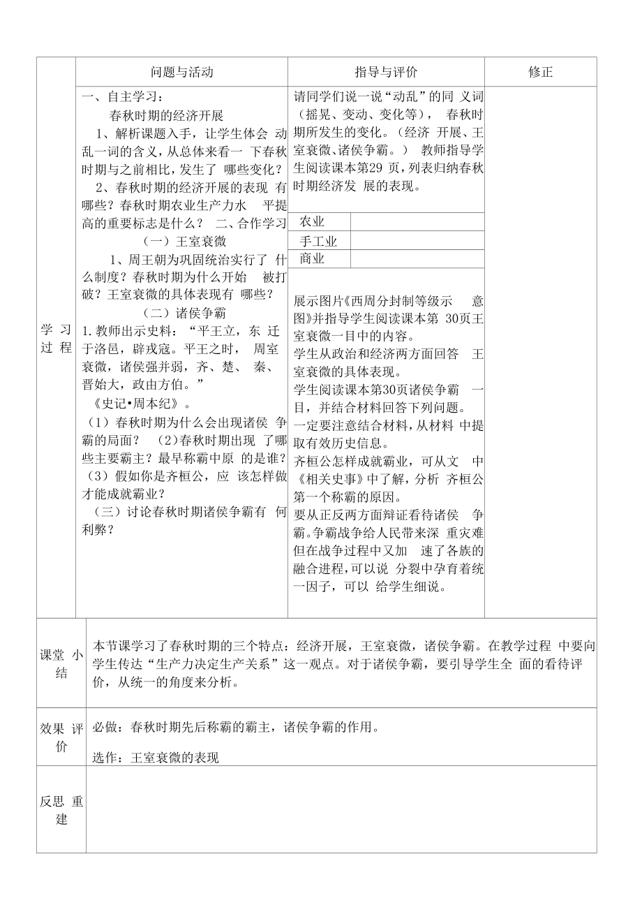 《动荡的春秋时期》教学设计.docx_第2页