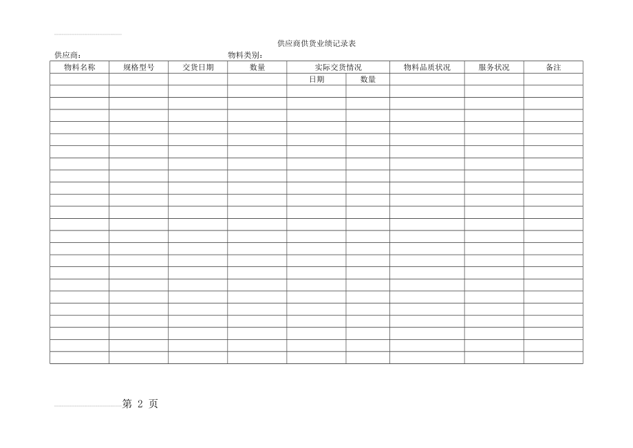 供应商供货业绩记录表(2页).doc_第2页