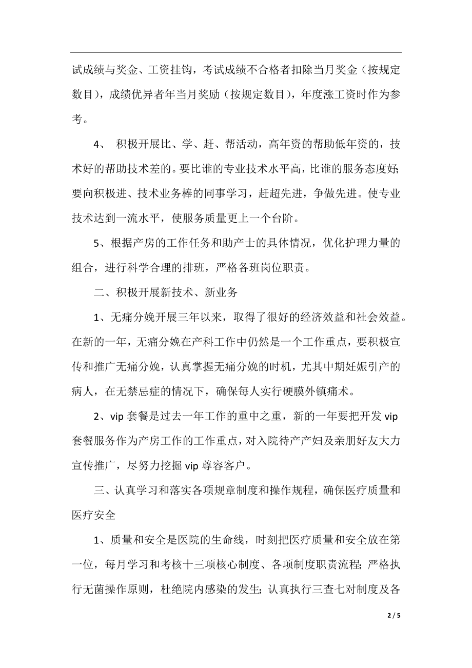 2020年下半年医院产科工作计划.docx_第2页