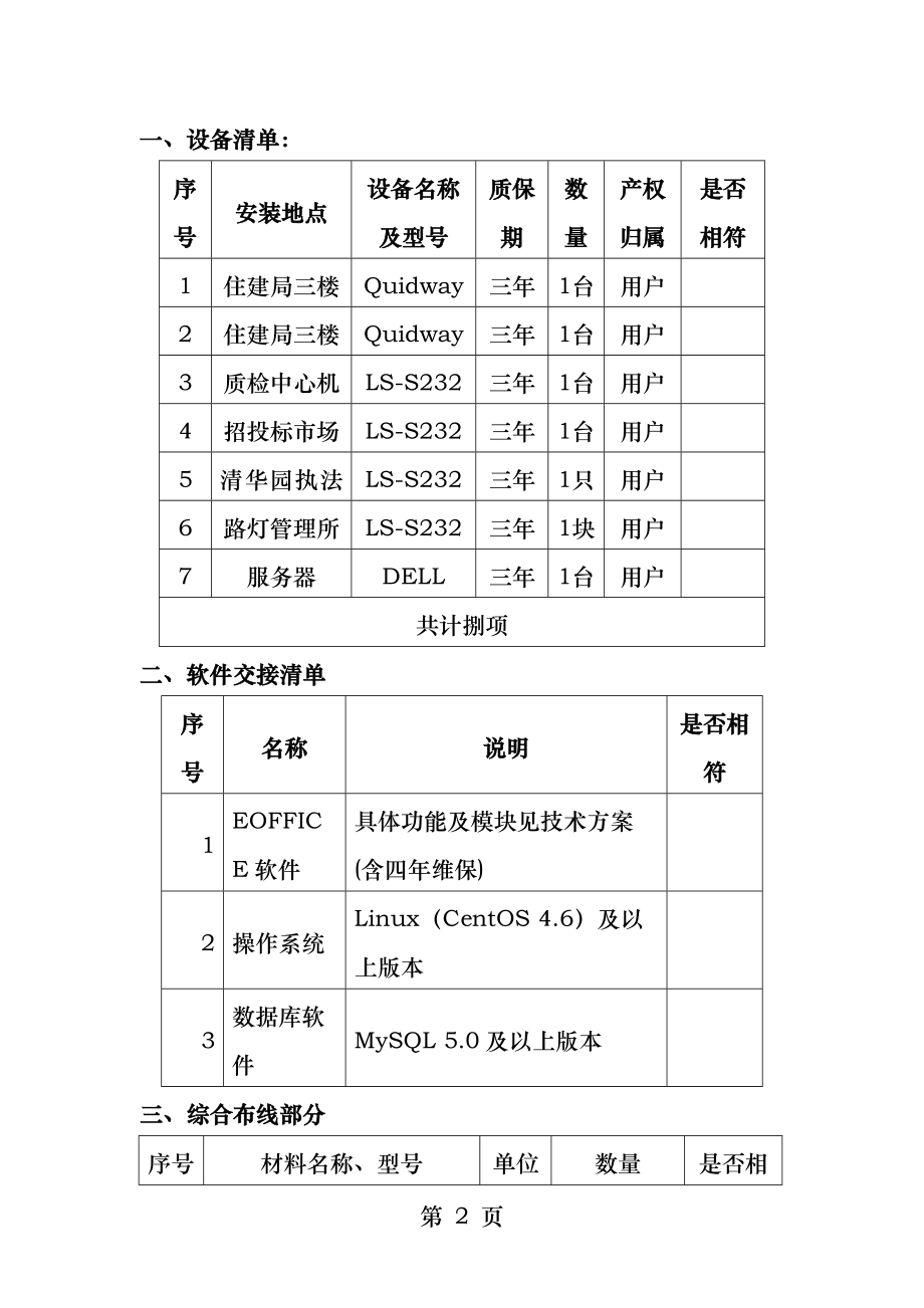 系统集成项目验收交接表.docx_第2页