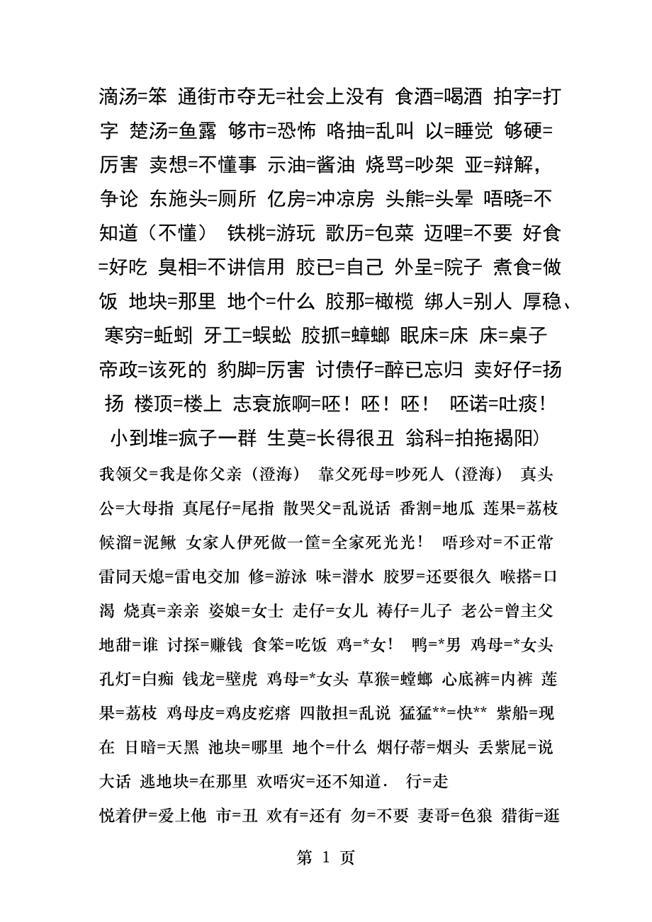 自学潮汕话资料.docx_第1页