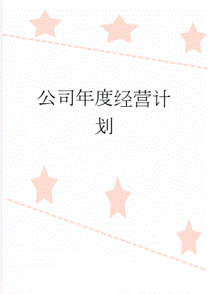 公司年度经营计划(5页).doc