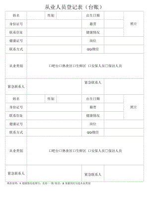 从业人员登记表（台账）.docx