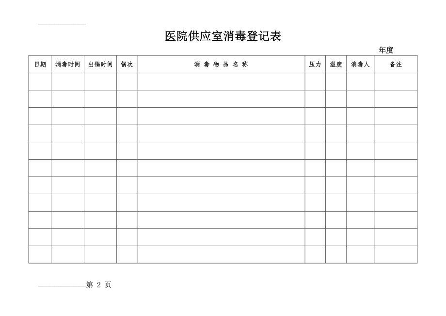 医院供应室消毒登记表(3页).doc_第2页