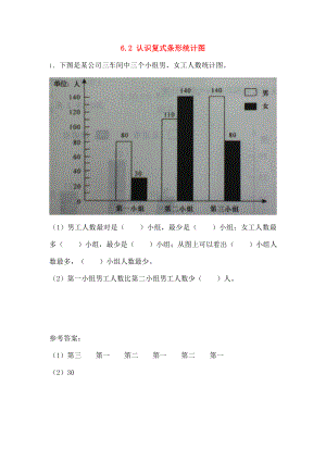 五年级数学上册62认识复式条形统计图同步练习苏教版.doc