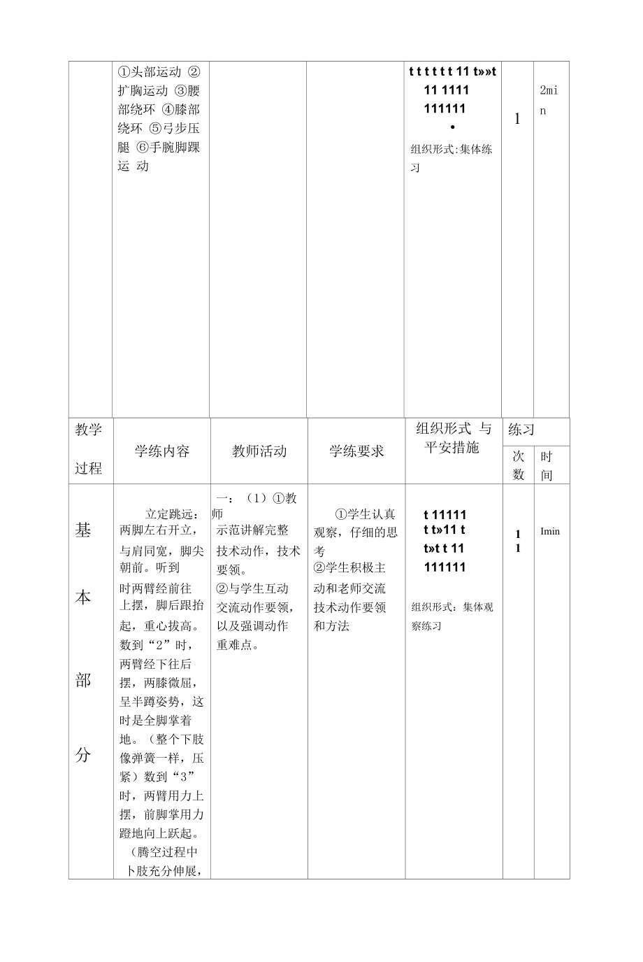 初中体育：立定跳远教案.docx_第2页