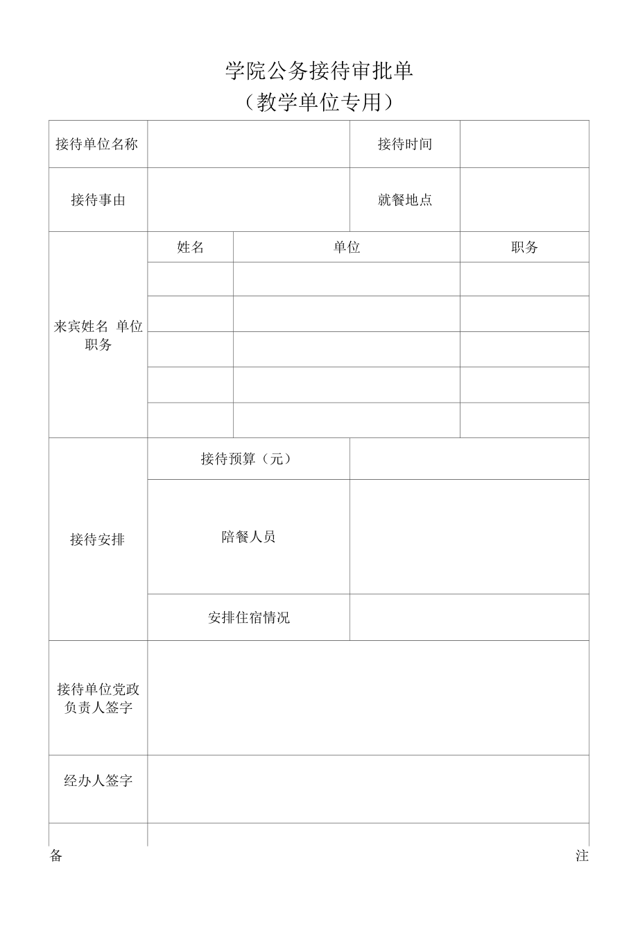 学院公务接待审批单.docx_第1页